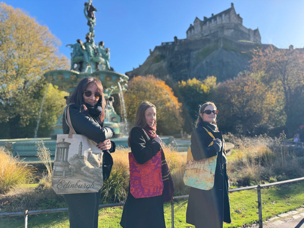 Highland Cow Canvas Tote Bag