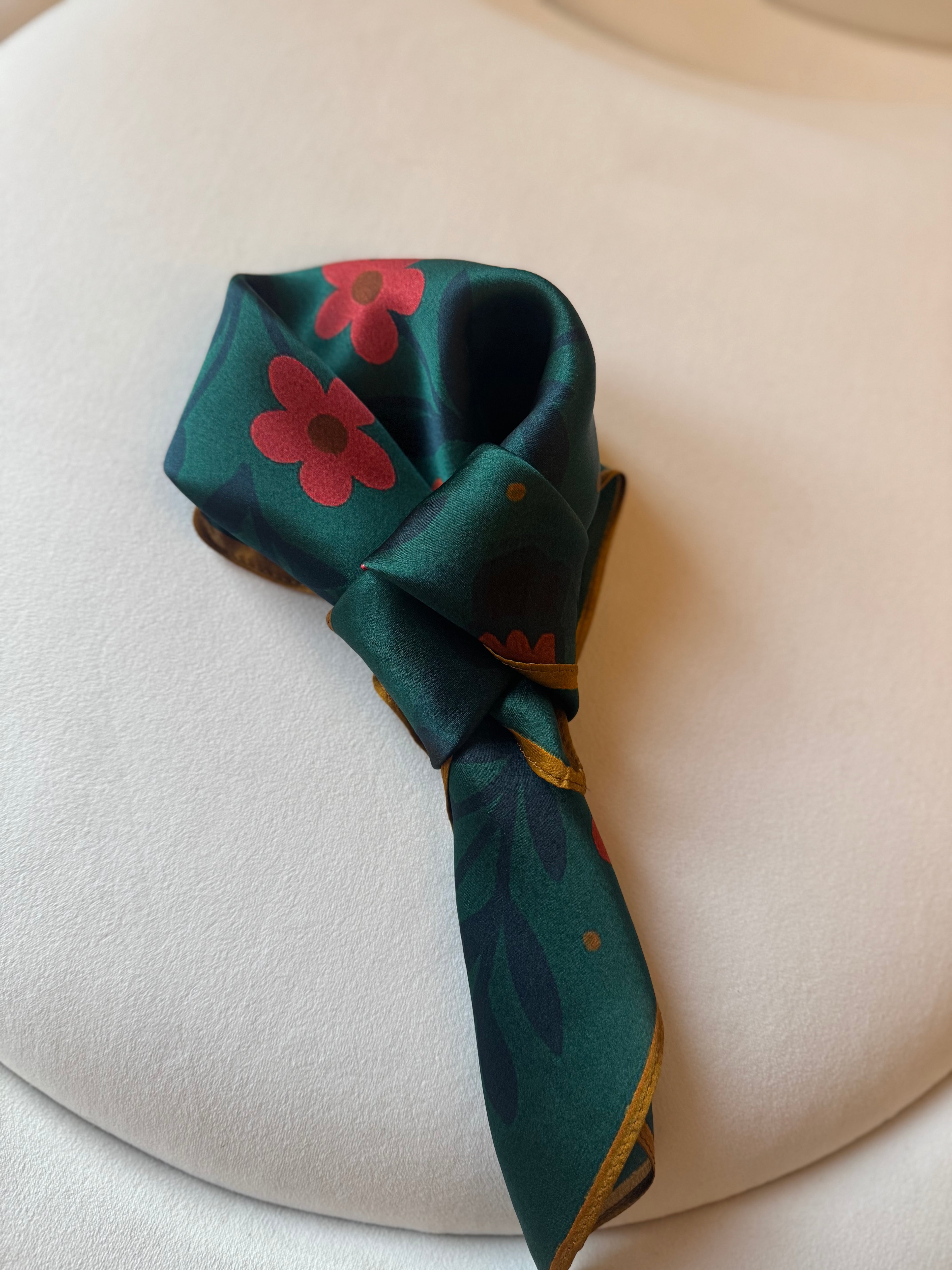 Highland Cow Pure Silk Scarf