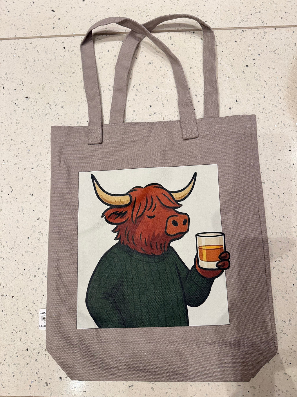 Highland Spirit Canvas Tote Bag-Light Fog Grey