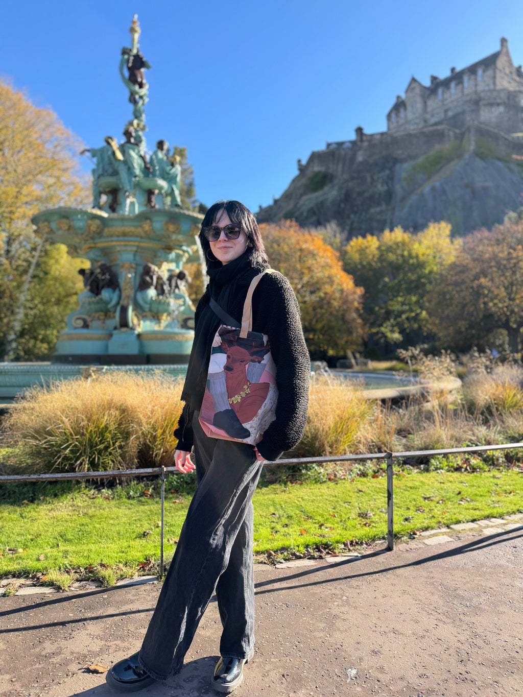 Highland Deer Canvas Tote Bag