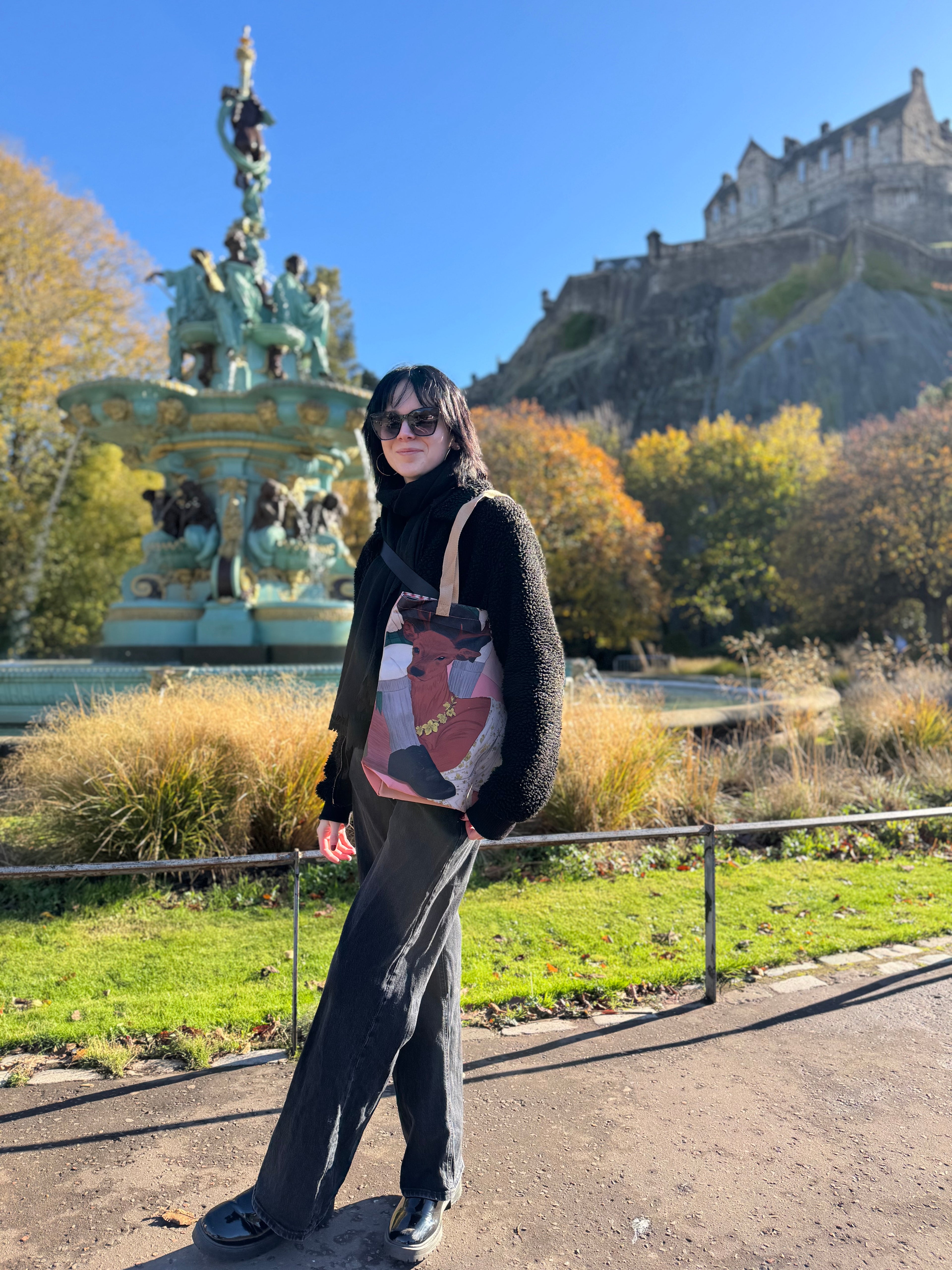 Highland Deer Canvas Tote Bag