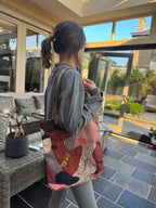 Highland Deer Canvas Tote Bag-light rose