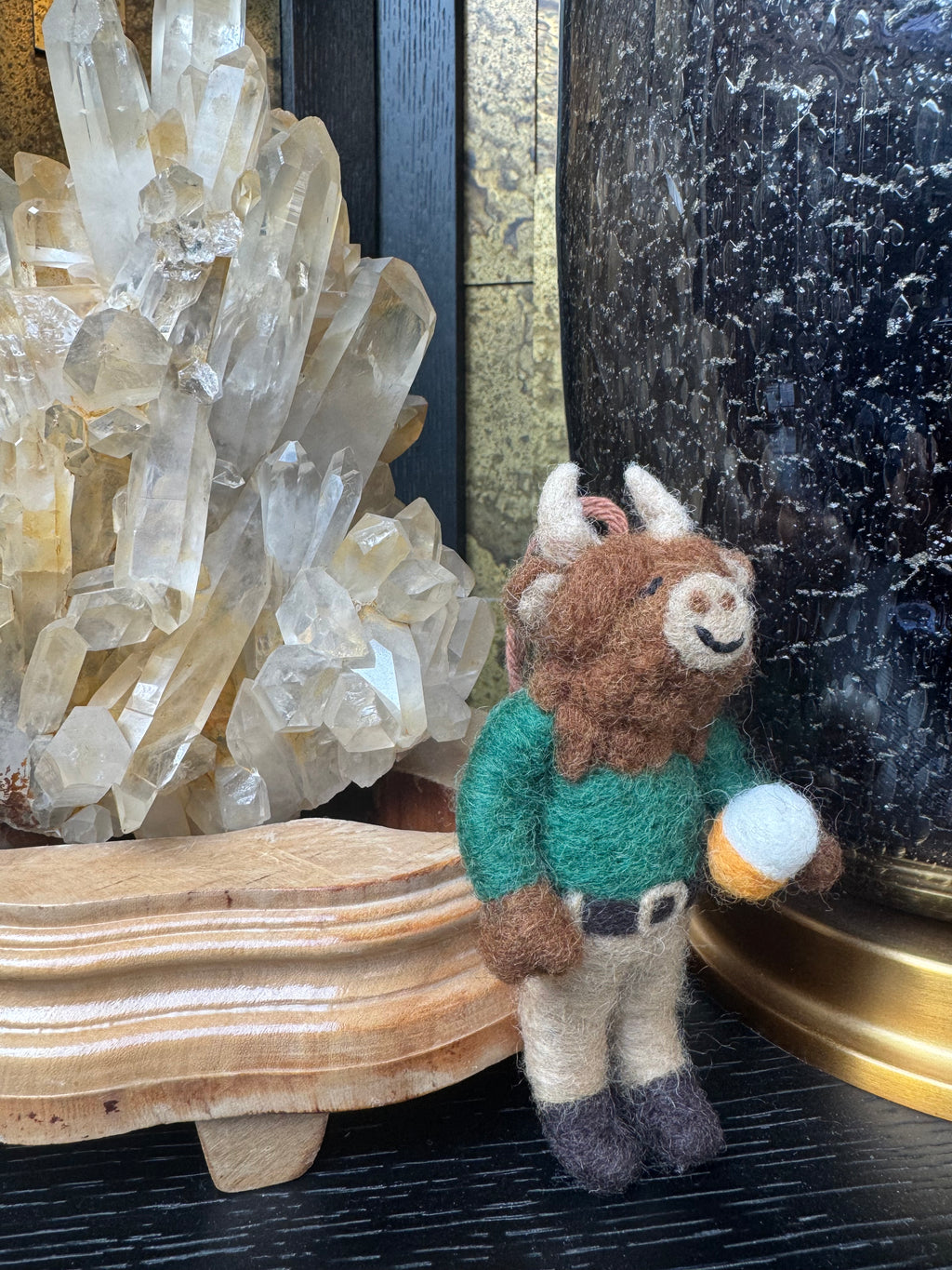 Highland Cow Felt Ornament