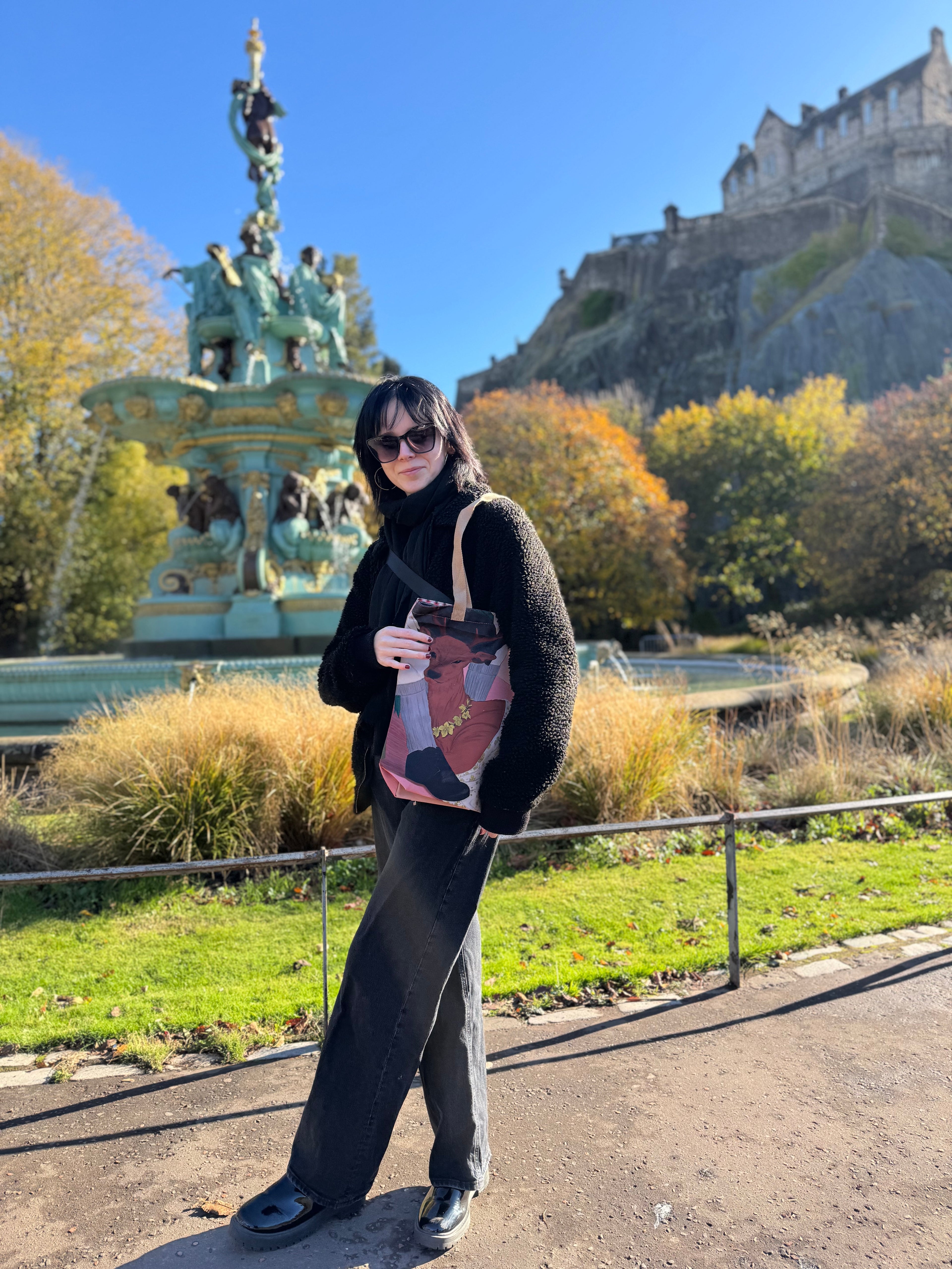 Highland Deer Canvas Tote Bag