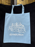 Edinburgh Castle Cotton Tote Bag – Baby Blue