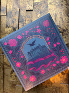 Edinburgh Castle Cotton Tote Bag-Rose and Berry