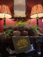 Edinburgh Castle Cotton Tote Bag-Olive Green and Yellow