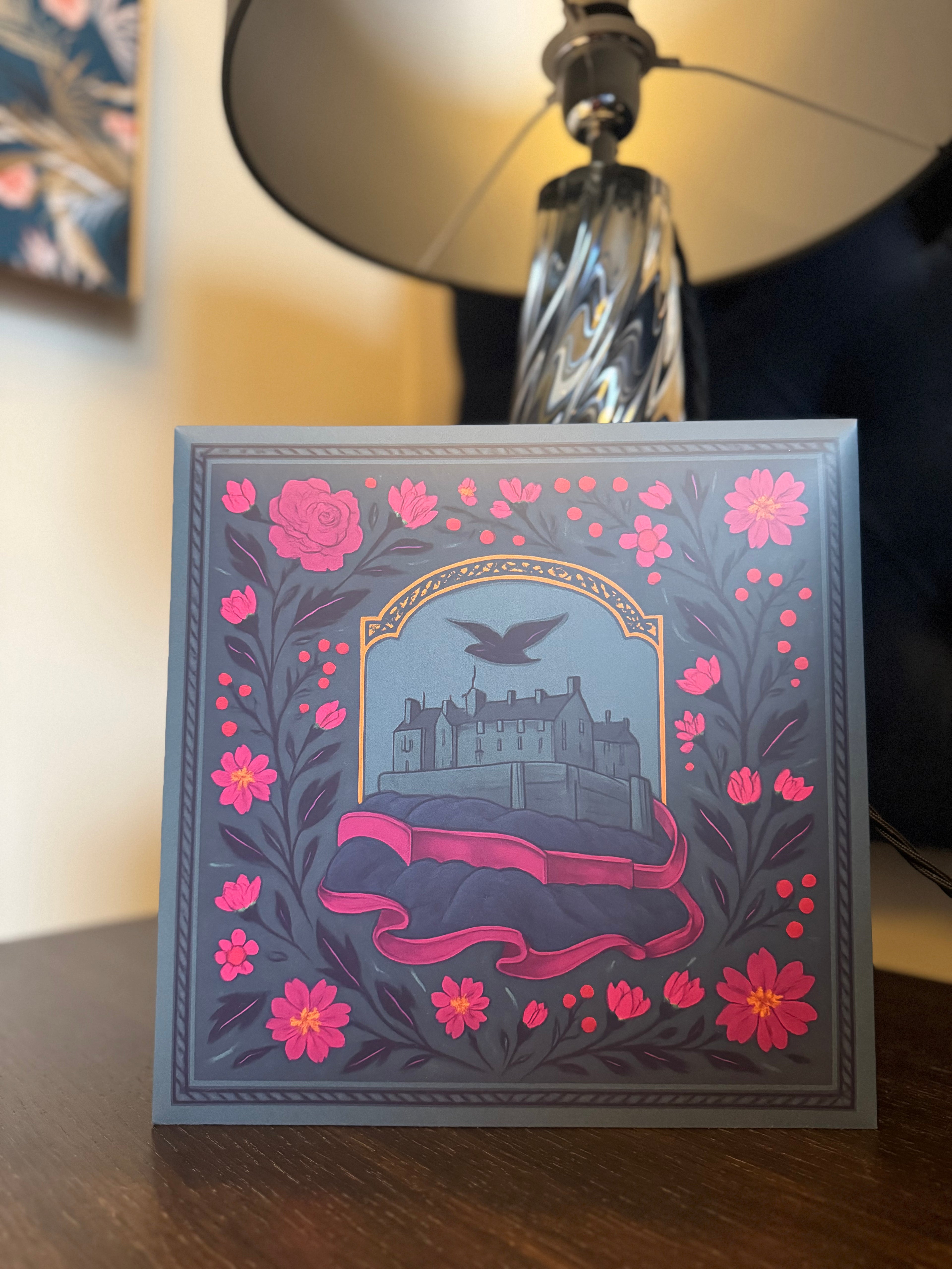 Edinburgh Castle 100% Silk Scarf