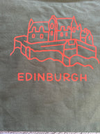 Edinburgh Castle Cotton Canvas Tote Bag