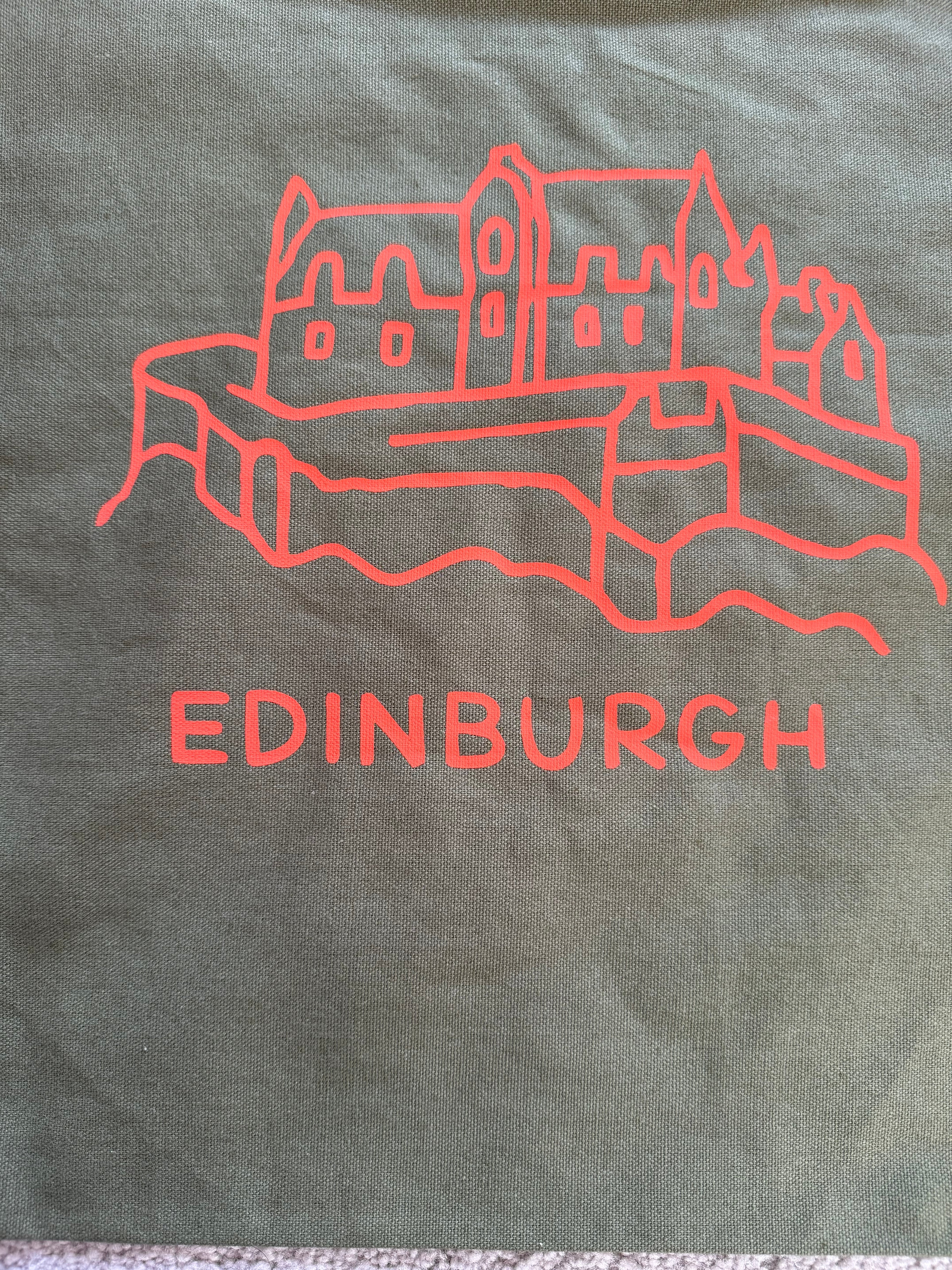 Edinburgh Castle Cotton Canvas Tote Bag