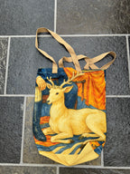 Highland Deer Canvas Tote Bag-yellow