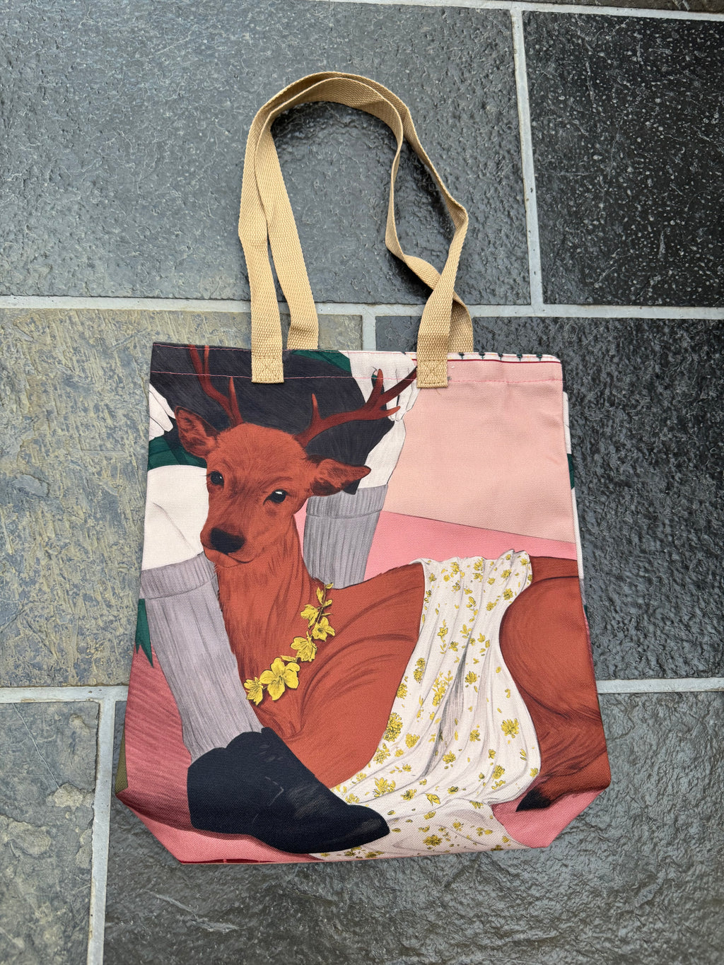 Highland Deer Canvas Tote Bag