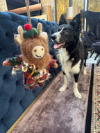 Handmade Wool Highland Cow Christmas Ornament – Scottish Bagpiper